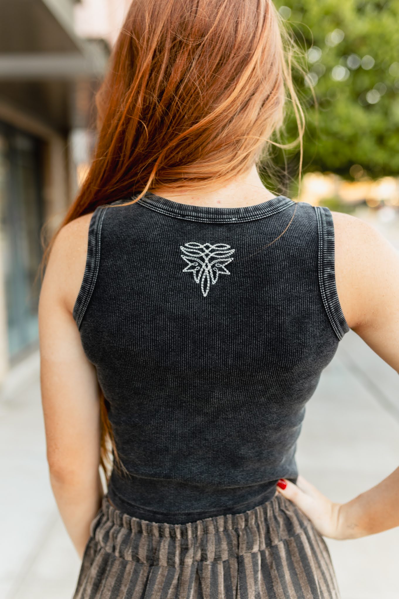 TH2001  BOOT STITCH TANK BLACK (7 Piece)