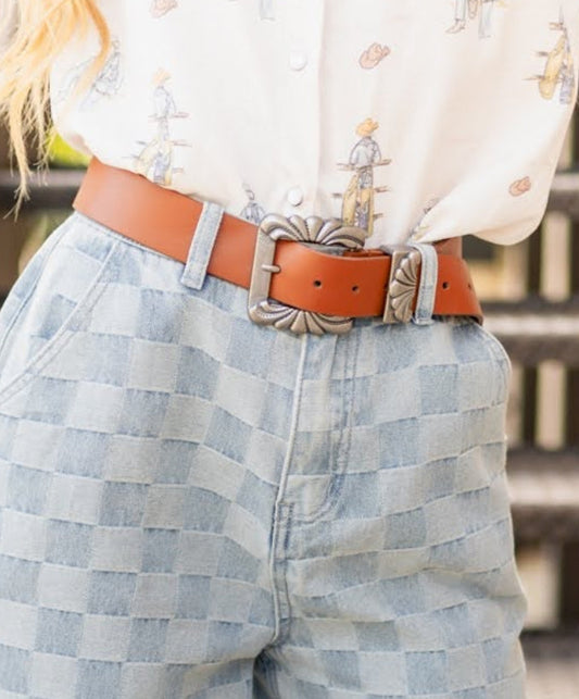 TH5265 BROWN SWIRL BELT (6 Piece)