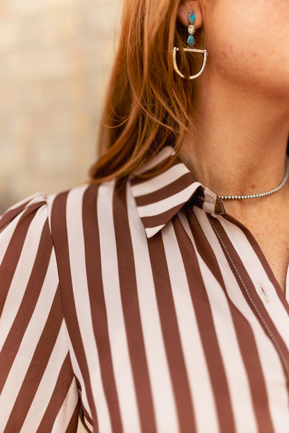 TH11 TAN BROWN STRIPED (7 Piece)