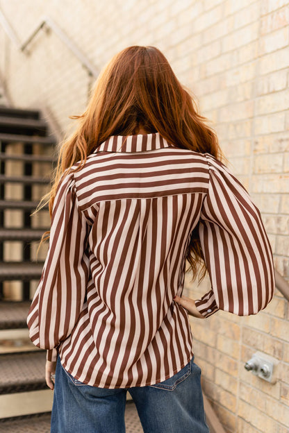 TH11 PINK BROWN STRIPED (7 Piece)