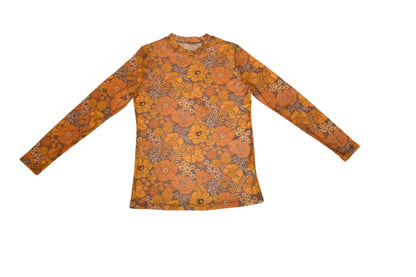 TH1221 VINTAGE FLORAL MESH TOP ( 1 Piece)