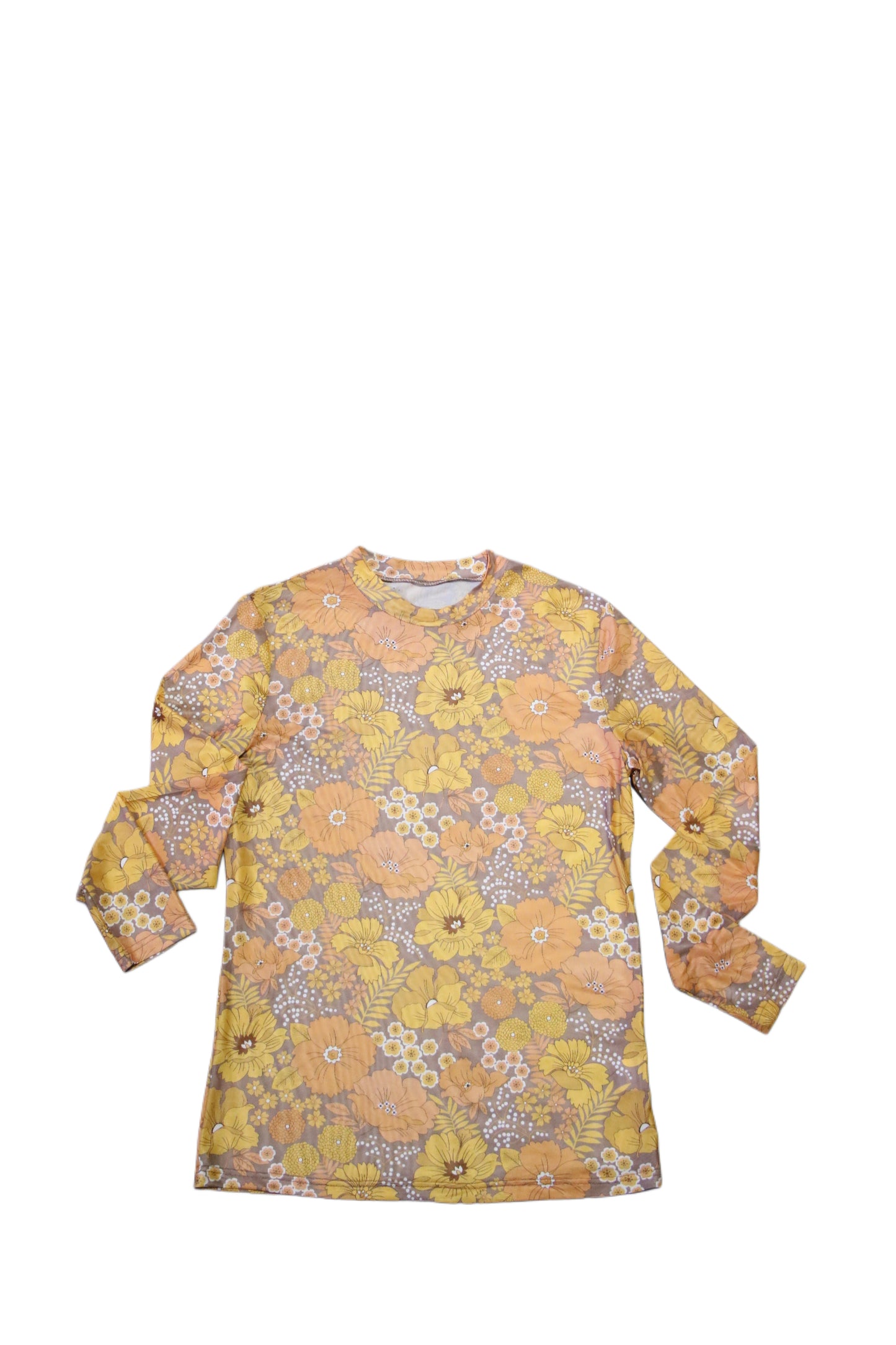 TH1221 VINTAGE FLORAL MESH TOP ( 1 Piece)