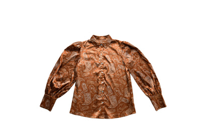 TH11 SATIN BROWN WESTERN THINGS (1  Piece)