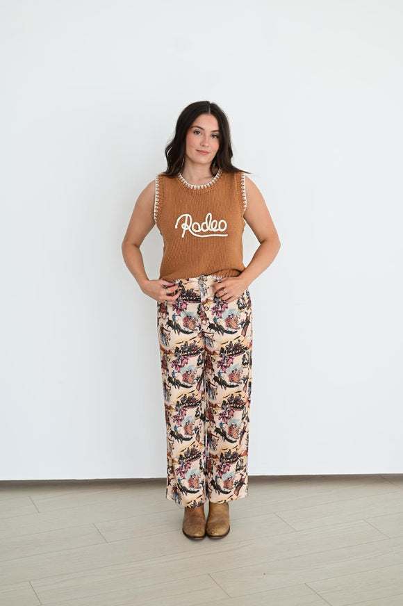 TH220 VINTAGE COWBOY CROPPED PANT (7 Piece)