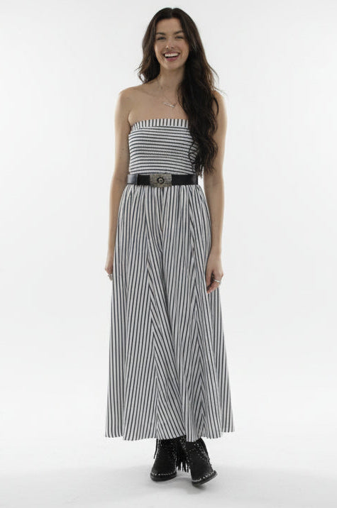 TH708 STRIPED MAXI DRESS (7 Piece)
