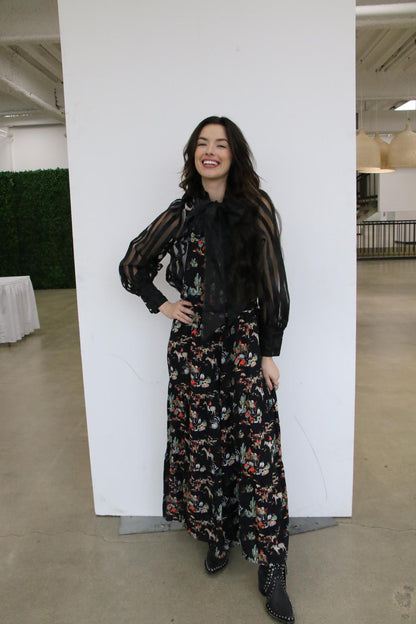 TH86 Overall RUFFLE ROMPER BLACK WAGON (7 Piece)