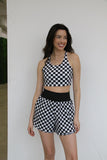 TH6 BLACK CHECKER - BAND ACTIVE SHORT(7 Piece)