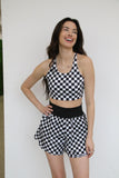 TH6 BLACK CHECKER - BAND ACTIVE SHORT(7 Piece)