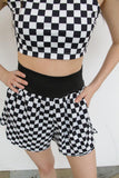 TH6 BLACK CHECKER - BAND ACTIVE SHORT(1 Piece)