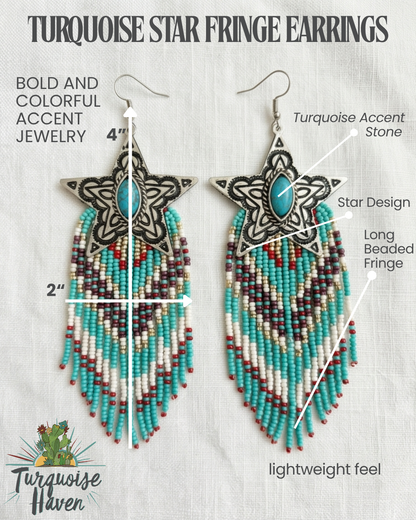 317263 Star Seed Bead Earrings