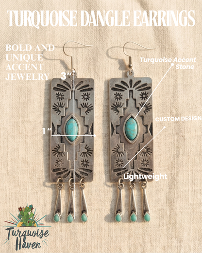 317261 Rectangle Stamped Earring