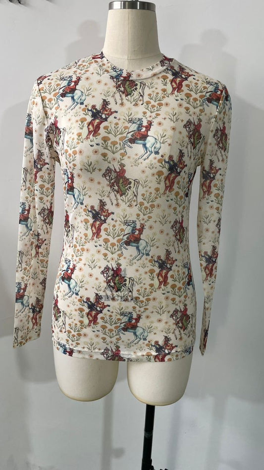 TH1221 IVORY COWBOY MESH TOP (7 Piece)