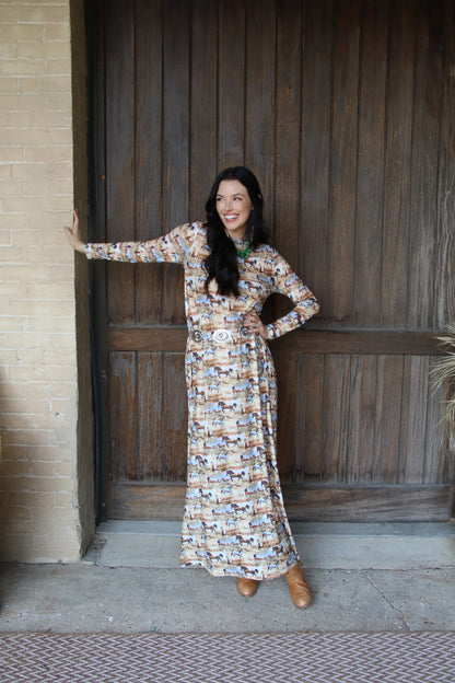 1505 AUG FLOWY DRESS  (7@$24.50  =$171.50)