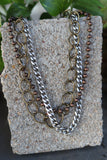 23001 NB2- 112 3S MIXED CHAIN NECKLACE