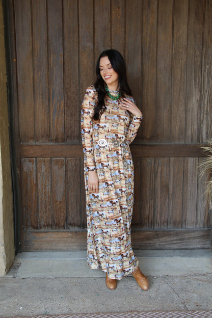 1505 AUG FLOWY DRESS  (7@$24.50  =$171.50)