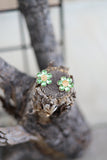 3216 C52 CRYSTAL FLOWER STUD ER