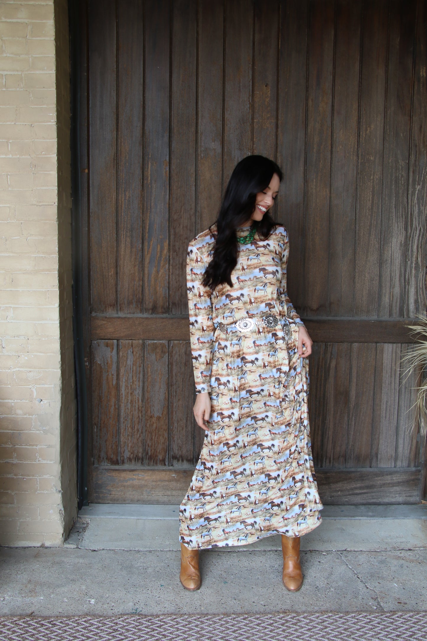 1505 AUG FLOWY DRESS  (7@$24.50  =$171.50)