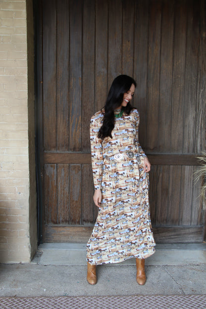 1505 AUG FLOWY DRESS  (7@$24.50  =$171.50)