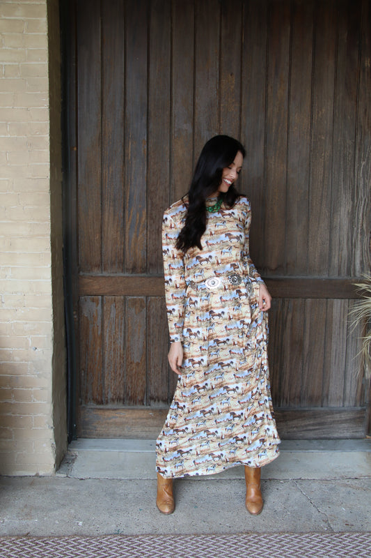 1505 AUG FLOWY DRESS  (7@$24.50  =$171.50)