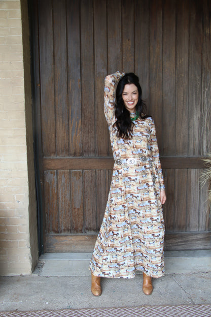 1505 AUG FLOWY DRESS  (7@$24.50  =$171.50)