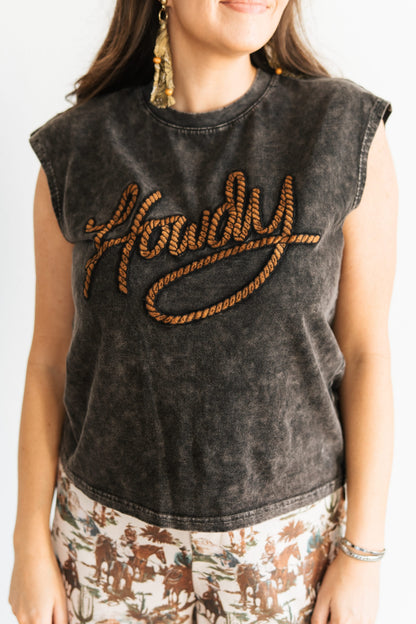 VR3 S353 HOWDY VINTAGE BLACK TANK  (OPEN)