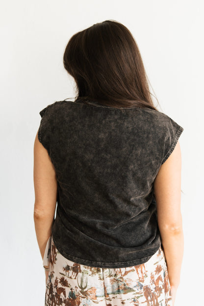 VR3 HOWDY VINTAGE BLACK TANK(6 PIECE- WOMEN)