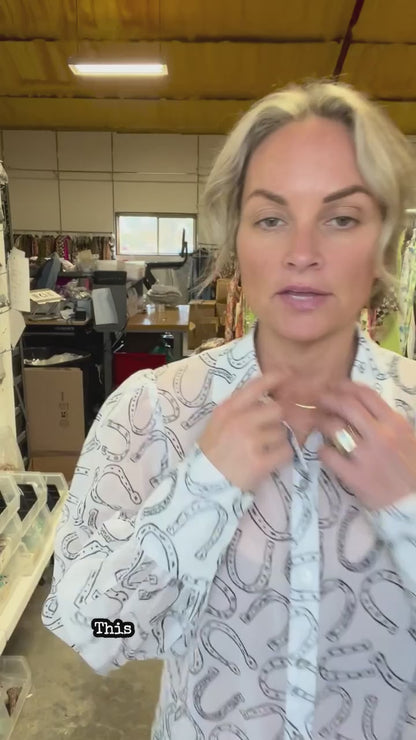 TH11 HORSESHOE WHITE BLOUSE (7 Piece)