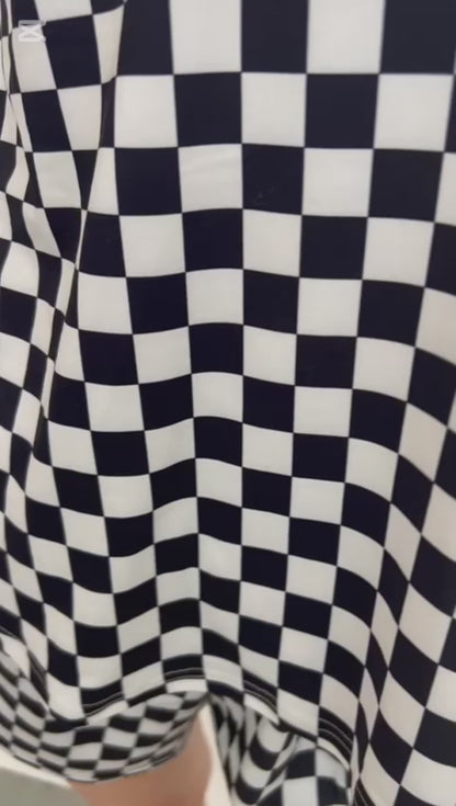 TH5 FLOWY BLACK CHECKER(7 Piece)