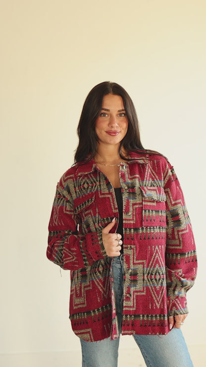 TH1210 RUBY AZTEC JACKET (1 Piece)