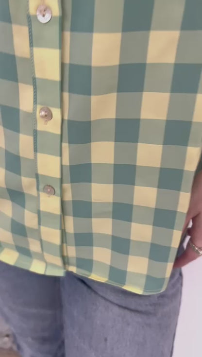 TH11 S107 LIME YELLOW GINGHAM (1 Piece)