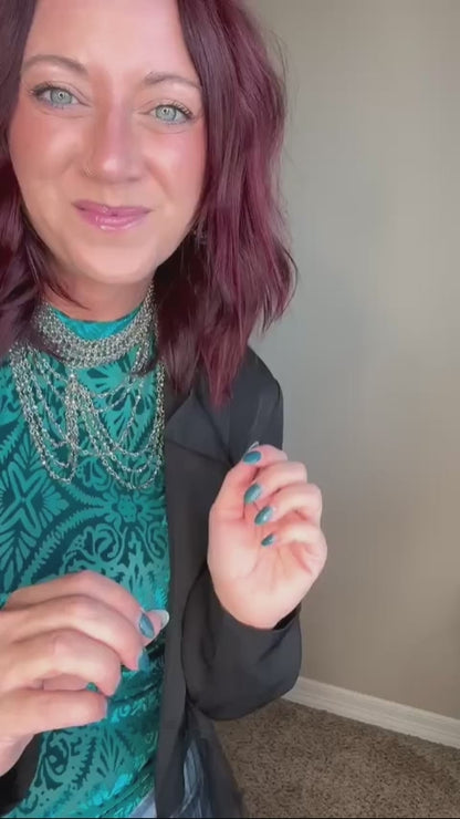 1201  BLACK BLAZERS W MESH (8) 2S-2M-2L-1XL-1 2X