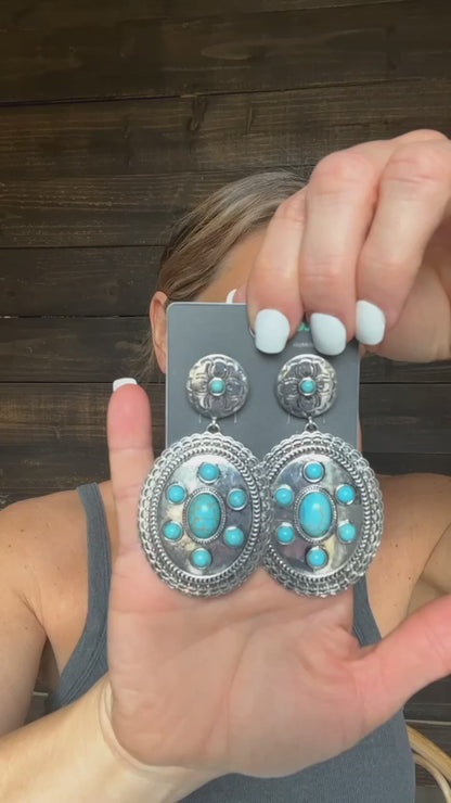 0591 H18 ROUND POST W LARGE OVAL DROP