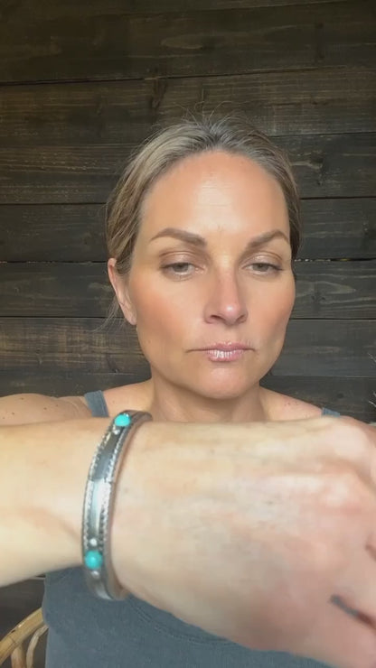 0058 H62 WESTERN TEXTURE STRETCH BRACELET