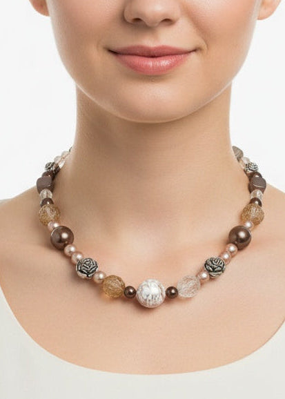 25267 N70 BROWN MULTI BEAD NL