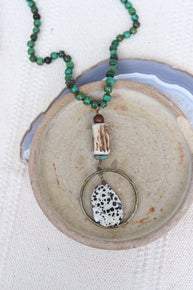 TH321207 GRN TUR ANTLER DAL NL