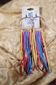 6211 LEATHER FRINGE EARRINGS
