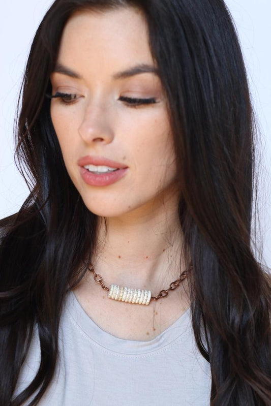 11197 Bone N7 Roundel Choker
