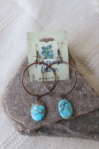 8215 E3-150 Antique Copper Jasper Earring