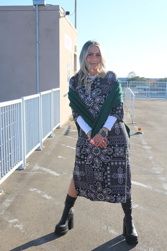 5238 BANDANA - TEE SHIRT DRESS (4@$21= $84 PACK)