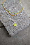 11138 C16 3 STRAND MULTI CHAIN W/ SMILE NECKLACE