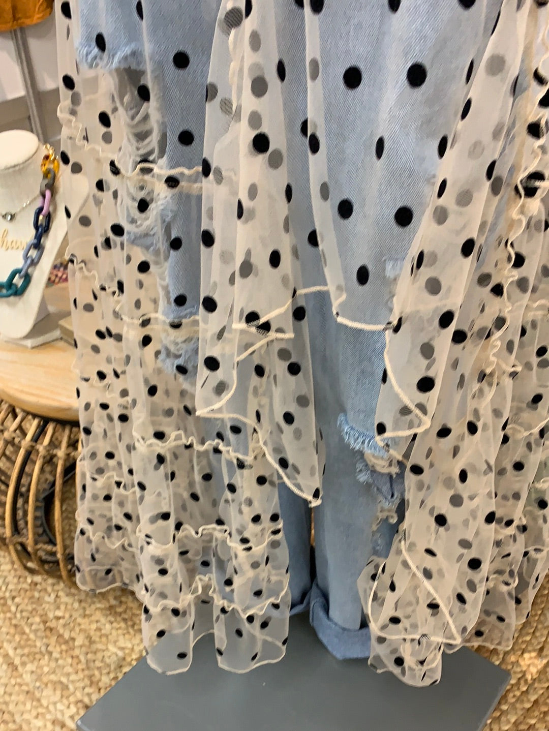 1400  TULLE RUFFLE MAXI SKIRT (6@$24.50)