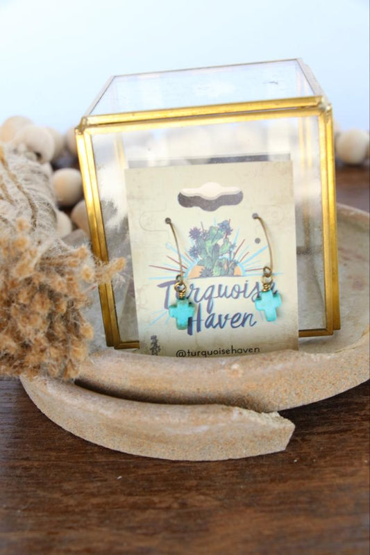 82155 R3-109 TURQ CROSS AG HOOK ER