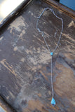 3007 T11 TURQ STONE LARIET STYLE NECKLACE