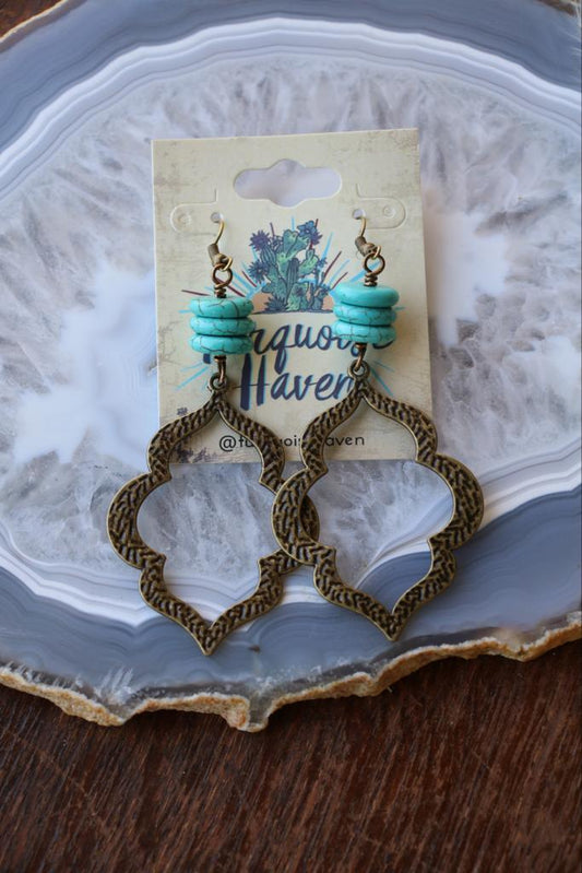 322117 R1-195 BRASS SWOOP DANGLE ER