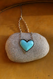 0050 T180 TURQUOISE HEART NECKLACE