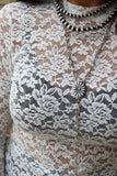 30015 H1658-10MM FAUX SILVER BEAD AND CONCHO 3 STRAND NL