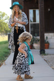 533  Black Cheetah Toddler Ruffle Dress(6@$8)