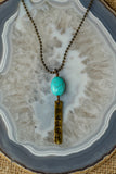 61722 NB 2-64 28inch N3L1 AG 2mm BC w/ Turquoise Drop Faith